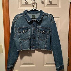 wild fable Blue Cropped Denim Jacket